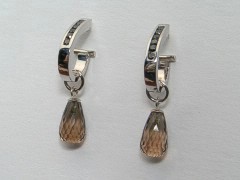 diamond hoop earrings